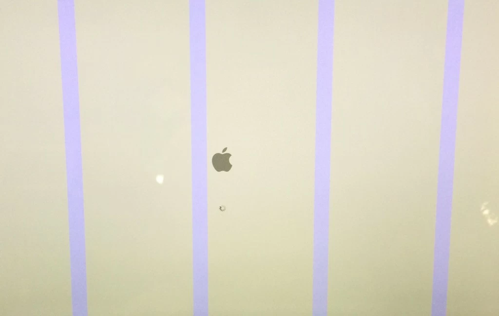iMac vertical lines graphics card issue during boot up