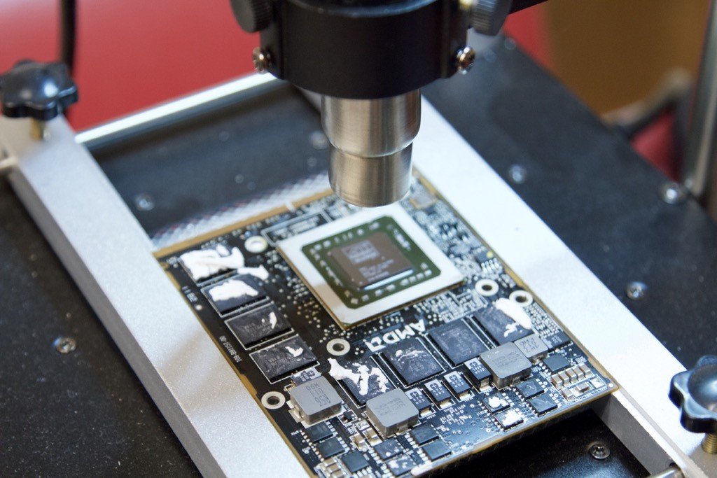 Reflow process to repair Mac computer with graphics card issue