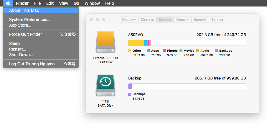 how to free up space on mac backups