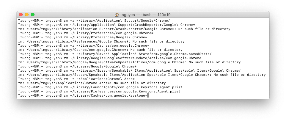 remove-google-chrome-terminal-commands